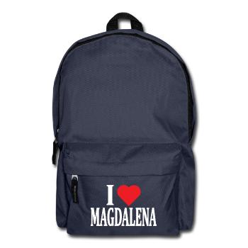 t-shirt nom J’aime Magdalena t-shirt - Sac à dos - bleu marine - Devant