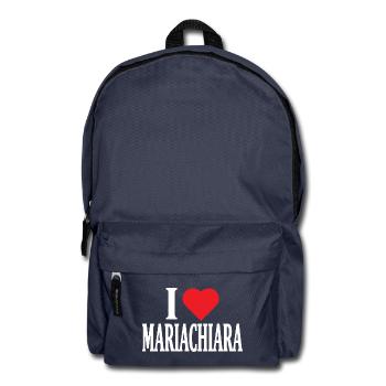 t-shirt name I love Mariachiara t-shirt - Backpack - navy - Front