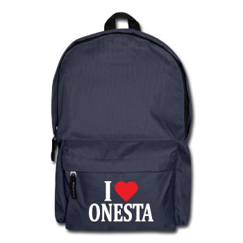 t-shirt I love Honesty t-shirt gift idea - Backpack - navy - Front