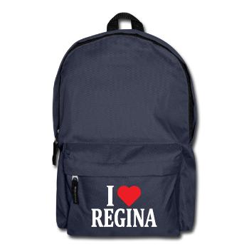 t-shirt I love Regina t-shirt gift idea - Backpack - navy - Front