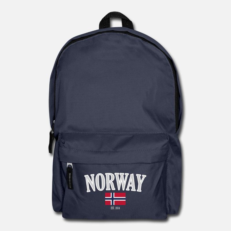 Norwegen Flagge mit Est. 1814 Design - Rucksack - Navy