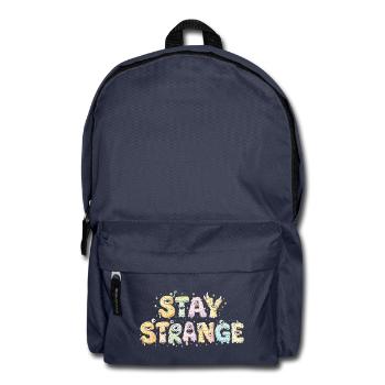 Strange Monster Letters - Rucksack - Navy - Vorne