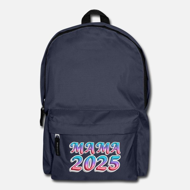 Maman 2025 Explosion de couleurs - Sac à dos - bleu marine