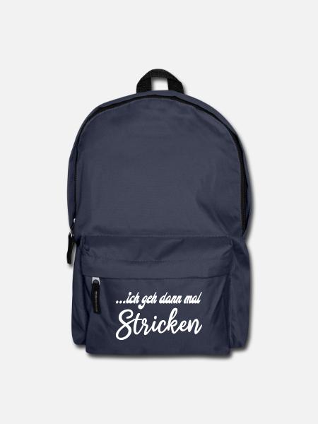 Motivierende Handlettering Grafik - Rucksack - Navy