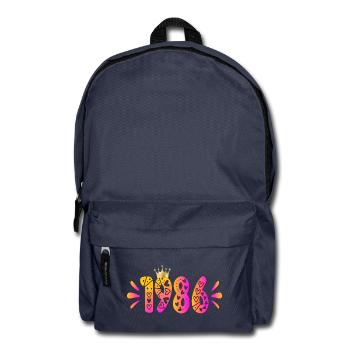 Birthday 1986 Birthday Crown - Backpack - navy - Front