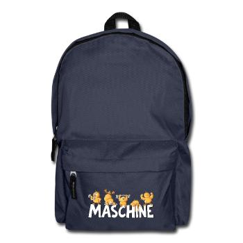 Maschine Küken Workout Fitness Kraftsport Humor - Rucksack - Navy - Vorne