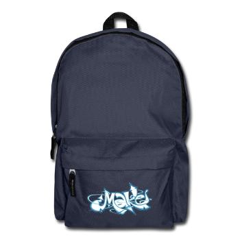 Le mot bleu fait des graffitis - Sac à dos - bleu marine - Devant