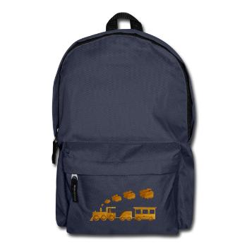 eisenbahn spielzeug kind - Rucksack - Navy - Vorne