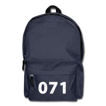 071 Leiden Zoeterwoude Voorschoten Noordwijk - Sac à dos - bleu marine - Devant