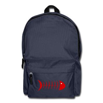 POISSON. POISSON D'AVRIL. VACANCES. ETE. HUMOUR - Sac à dos - bleu marine - Devant