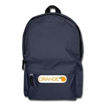 Orange fruit fruit gift idea logo - Backpack - navy - Front