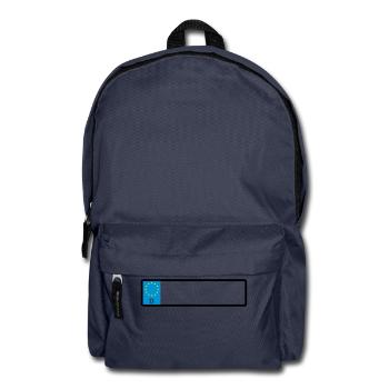 Namensschild - Rucksack - Navy - Vorne