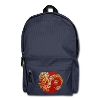 Drache Chinesisches Tierkreiszeichen Horoskop - Rucksack - Navy - Vorne