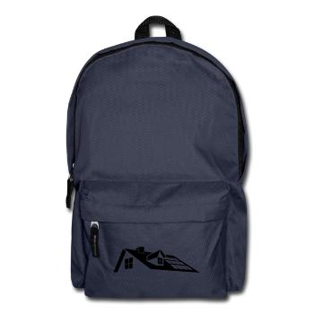 Modern Roof Design – Dormer Window with Solar Panels - Backpack - navy - Front