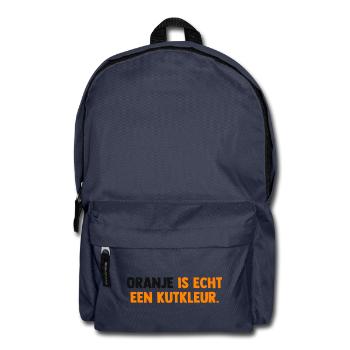 Oranje is echt een Kutkleur - Nederland - Niederla - Rucksack - Navy - Vorne