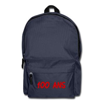 100 ANS. 100e ANNIVERSAIRE. ANNIVERSAIRE 100 ANS. - Sac à dos - bleu marine - Devant