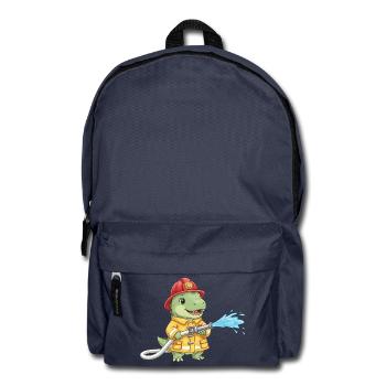 Enfants Dinosaures de la brigade des pompiers T-Rex - Sac à dos - bleu marine - Devant