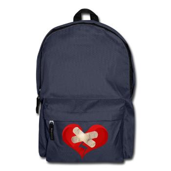 Heilender Herzverband - Rucksack - Navy - Vorne