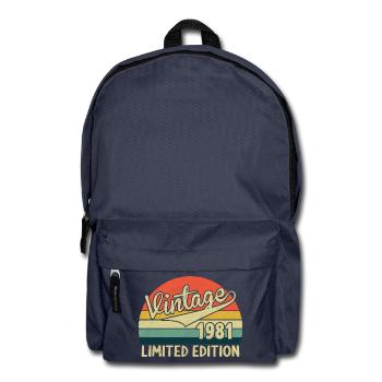 Jahrgang 1981 limitierte Edition - Rucksack - Navy - Vorne