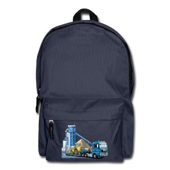 Remorque surbaissée dans la gravière - Sac à dos - bleu marine - Devant
