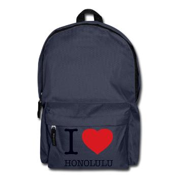 I love Honolulu - Backpack - navy - Front