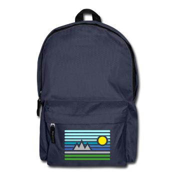 Berge - Rucksack - Navy - Vorne