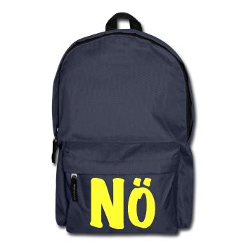 Non en jaune fluo - Neon No Nope No Fun - Sac à dos - bleu marine - Devant