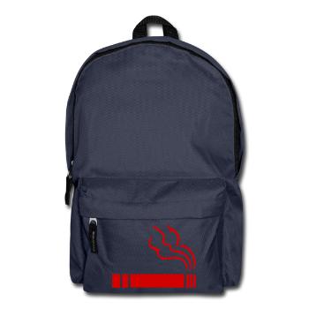 Zigarette Raucherbereich - Rucksack - Navy - Vorne