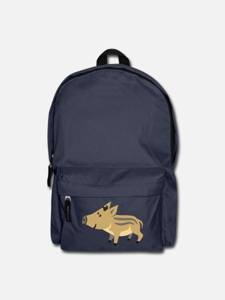 Süßes Wildschwein Baby – niedliche Illustration - Rucksack - Navy