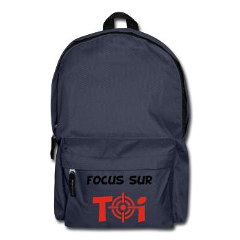 Focus sur toi (noir) - Sac à dos - bleu marine - Devant