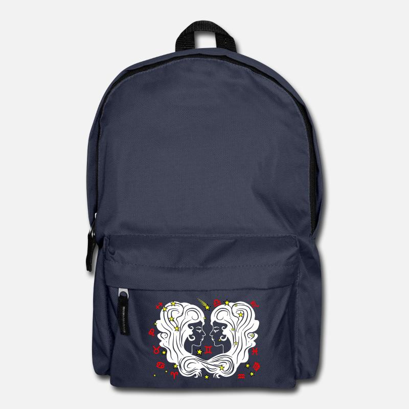 Zweifarbig - Rucksack - Navy