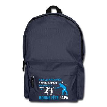 Bonne fete papa bleu ciel - Sac à dos - bleu marine - Devant