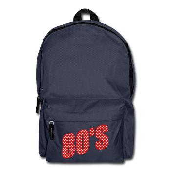 80er Herz - Rucksack - Navy - Vorne