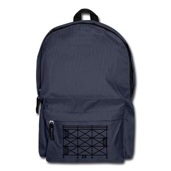 Silhouette d’échafaudage, échafaudage de construction - Sac à dos - bleu marine - Devant