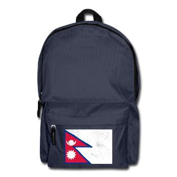Drapeau du Népal - Sac à dos - bleu marine - Devant