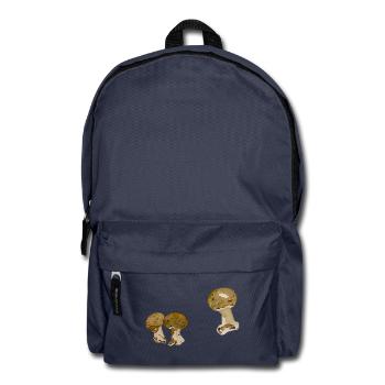 Aquarell Pilzduo - Rucksack - Navy - Vorne
