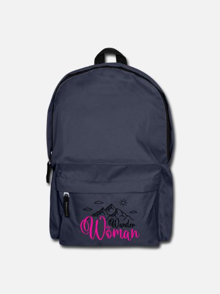 Wander Woman Wanderwoman Wandern Berge - Rucksack - Navy