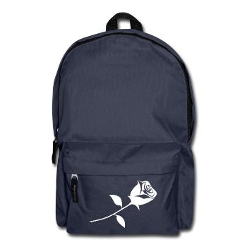 Une rose - Sac à dos - bleu marine - Devant