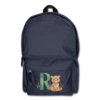 Tenez bon avec l’illustration de la lettre R - Sac à dos - bleu marine - Devant