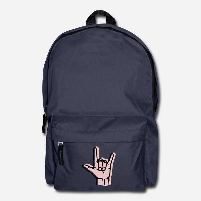 Offset à la main en métal - Sac à dos - bleu marine