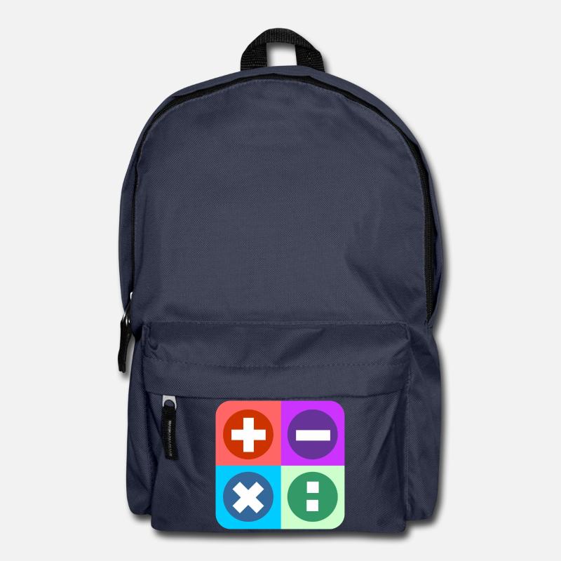 Logo mit vier Emblemen Farbe berechnen - Rucksack - Navy