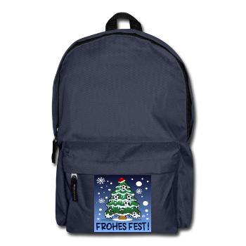 FROHES FEST - WEIHNACHTEN FUßBALL - Rucksack - Navy - Vorne