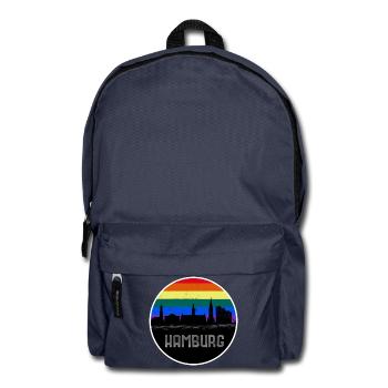 Hamburg Skyline Rainbow - Backpack - navy - Front