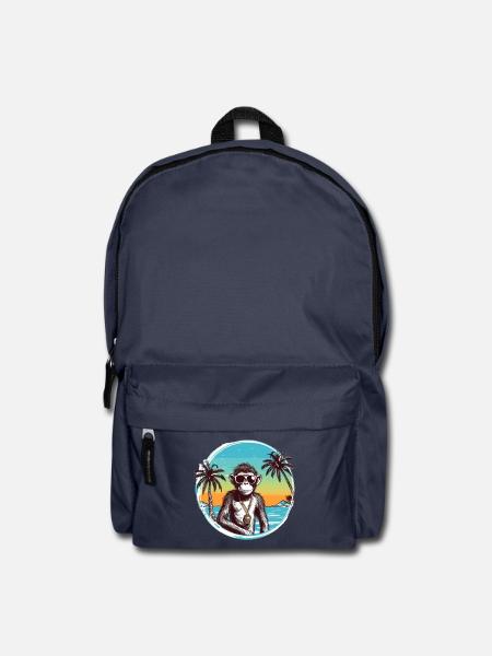 Cool Affe*Sommer Strand Design - Rucksack - Navy