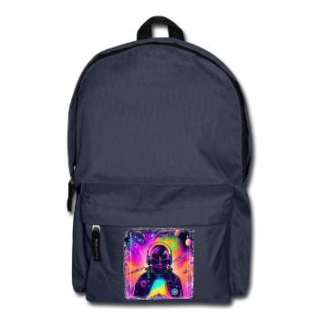 Neon Astronaut at the Cosmic Psychedelic - Backpack - navy - Front