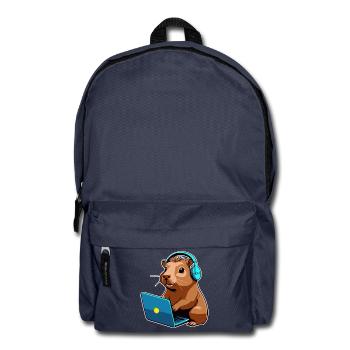 Capybara Programmierer Coder Computer - Rucksack - Navy - Vorne