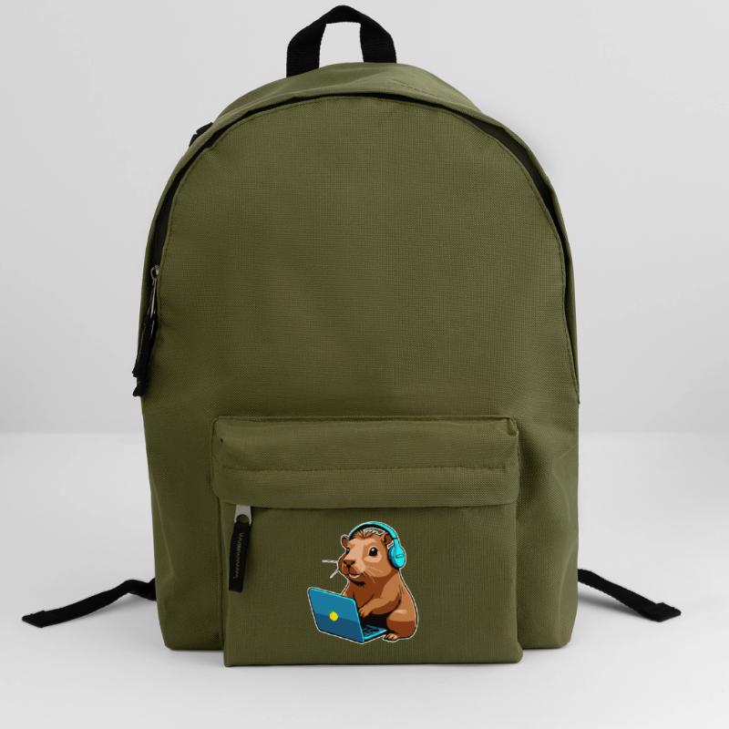 Capybara Programmeur Codeur Ordinateur Sac à dos