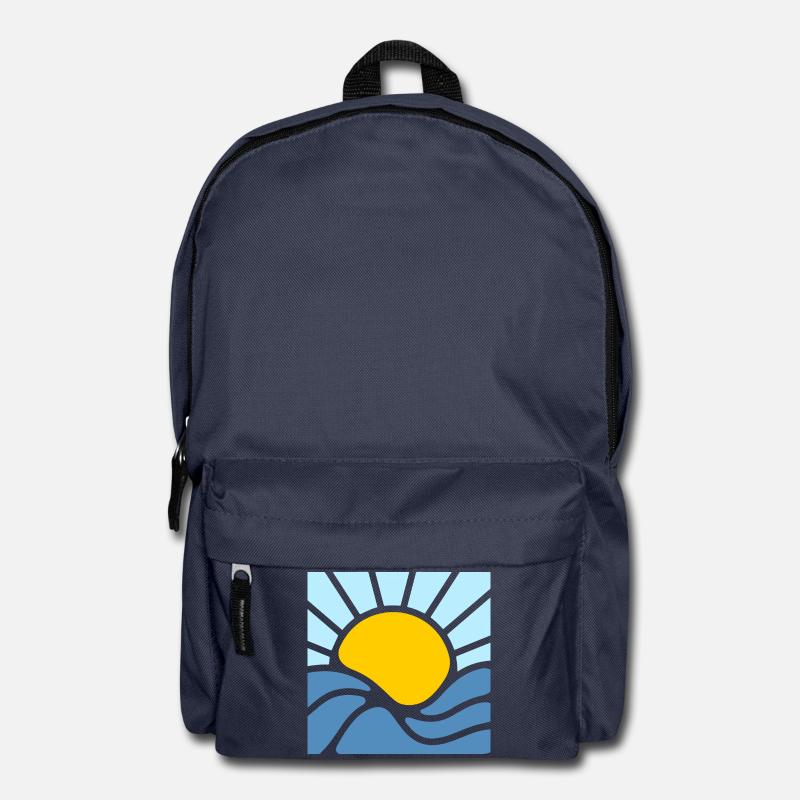 Sonne, Sommer und Meer - Rucksack - Navy