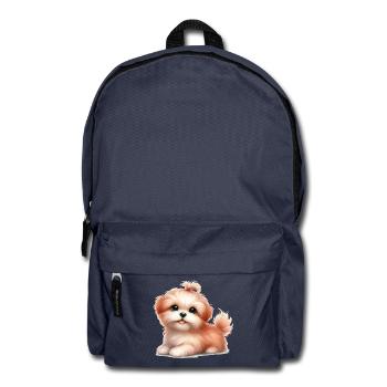 Cute dog - Backpack - navy - Front