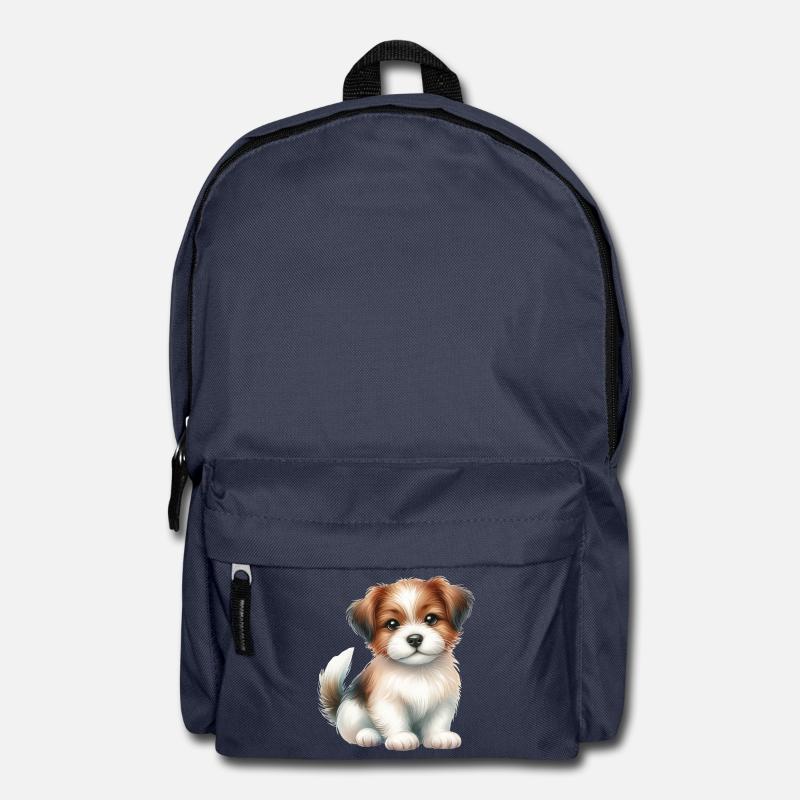Chien mignon - Sac à dos - bleu marine